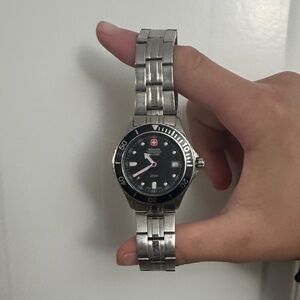 Wenger Silver and Black Men's Watch